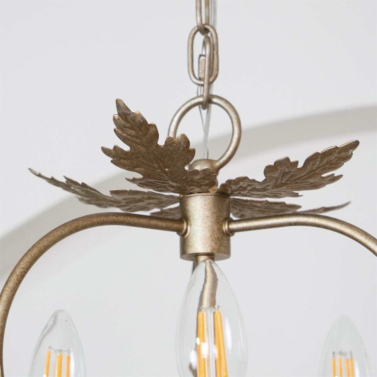 Monteleone Chandelier - Compact Gold Iron & Faceted Crystal 3-Light Pendant