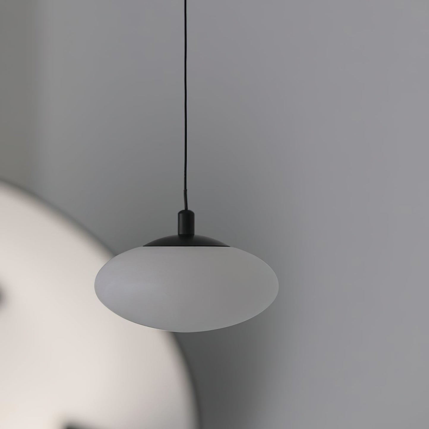 Moonstone Alabaster Pendant Lamp - Natural Spanish Stone & Brass Pendant | Modern Organic