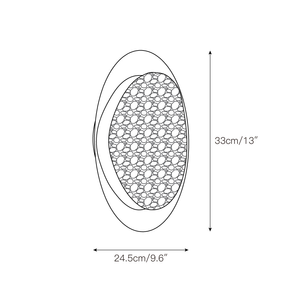 Morstad Sconce - Optical Acrylic & Stainless Steel LED Wall Light | Modern Geometric Sconce