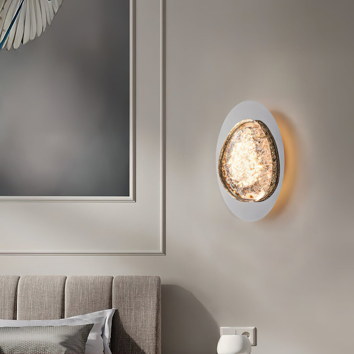 Morstad Sconce - Optical Acrylic & Stainless Steel LED Wall Light | Modern Geometric Sconce