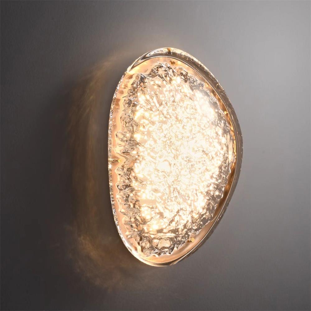 Morstad Sconce - Optical Acrylic & Stainless Steel LED Wall Light | Modern Geometric Sconce