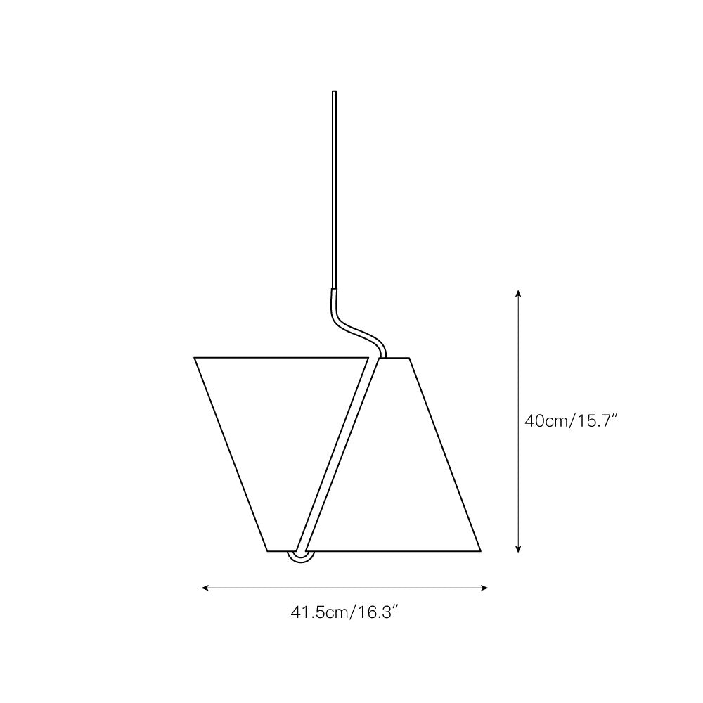 Mosaik Pendant Lamp - Modern Conical Dual-Direction Pendant | Architectural Brass & Metal Light
