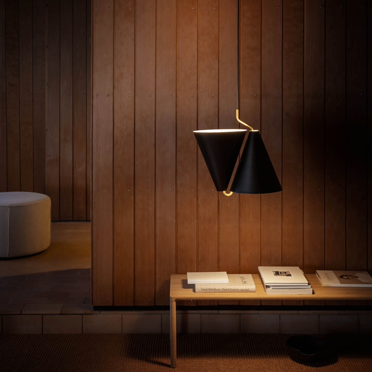 Mosaik Pendant Lamp - Modern Conical Dual-Direction Pendant | Architectural Brass & Metal Light