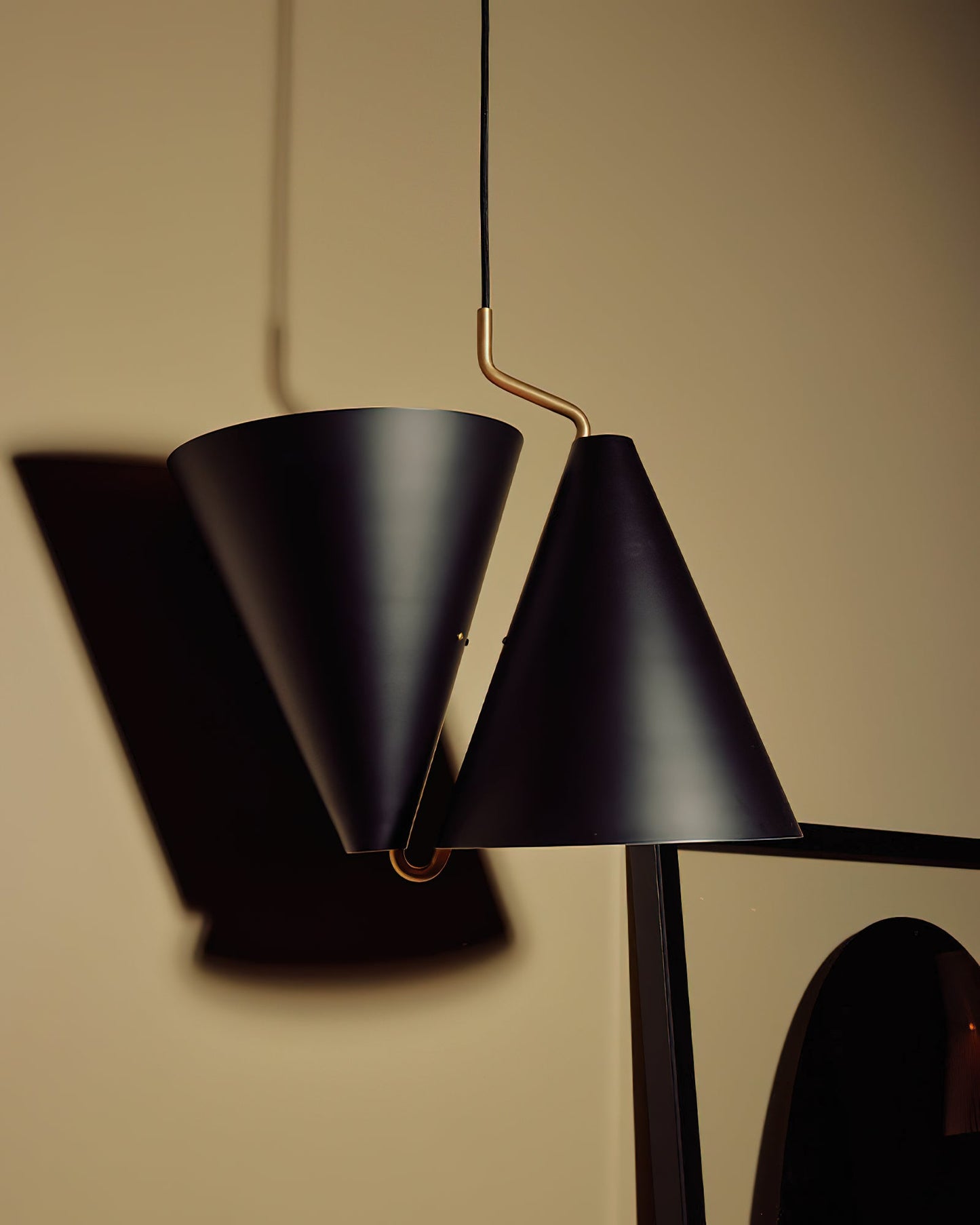 Mosaik Pendant Lamp - Modern Conical Dual-Direction Pendant | Architectural Brass & Metal Light