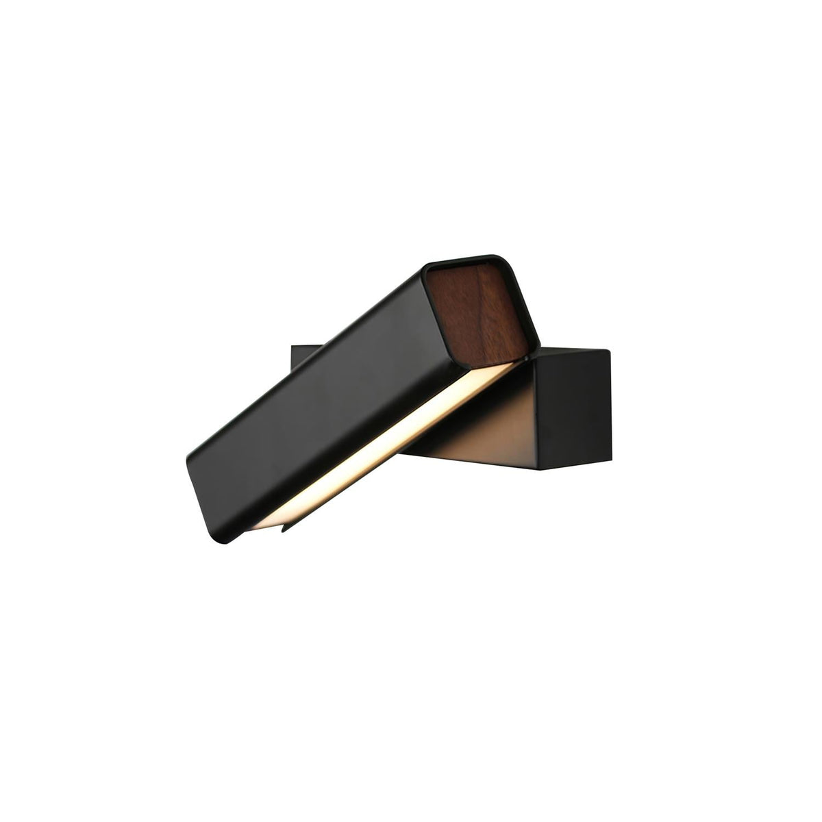 Pixel Rotating Wall Lamp - Modern Metal & Solid Wood LED Sconce