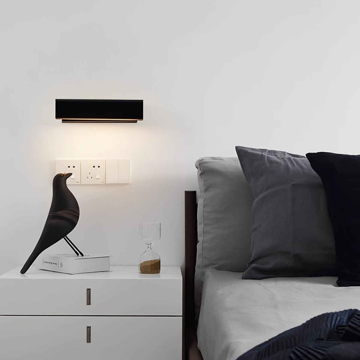 Pixel Rotating Wall Lamp - Modern Metal & Solid Wood LED Sconce