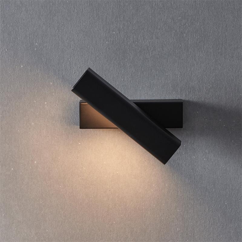 Pixel Rotating Wall Lamp - Modern Metal & Solid Wood LED Sconce