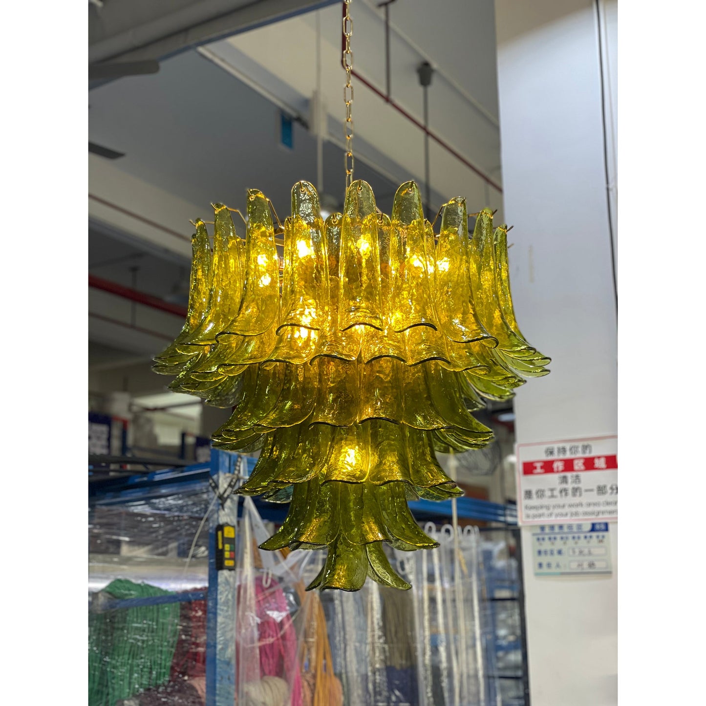 Murano Chandelier - Handcrafted Tiered Glass Art Pendant | Luxury Italian-Style Lighting