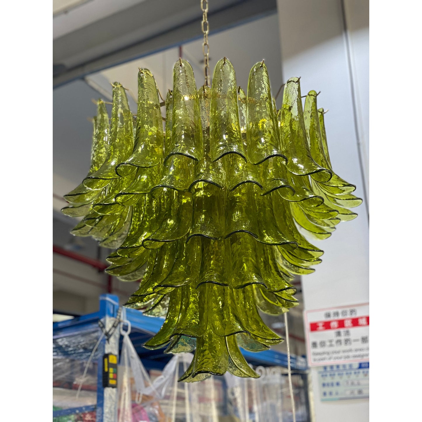 Murano Chandelier - Handcrafted Tiered Glass Art Pendant | Luxury Italian-Style Lighting