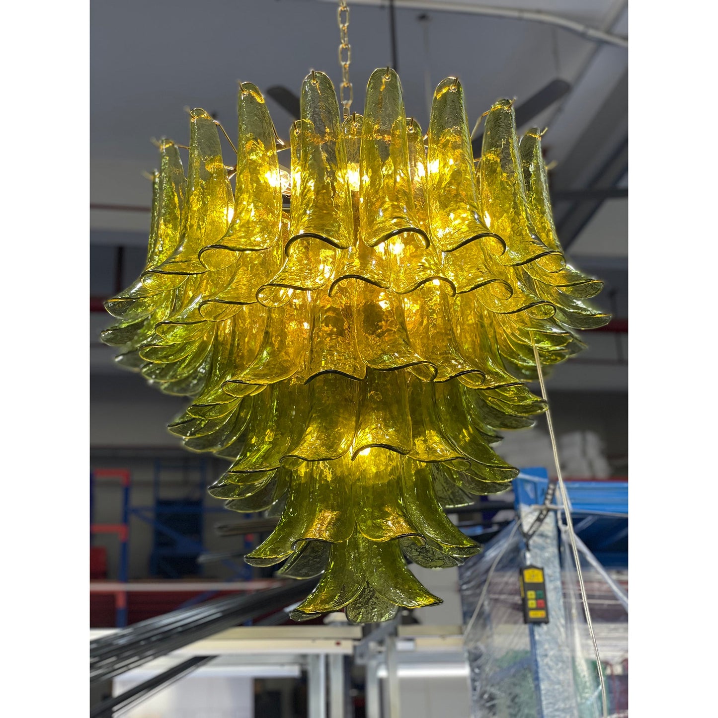 Murano Chandelier - Handcrafted Tiered Glass Art Pendant | Luxury Italian-Style Lighting