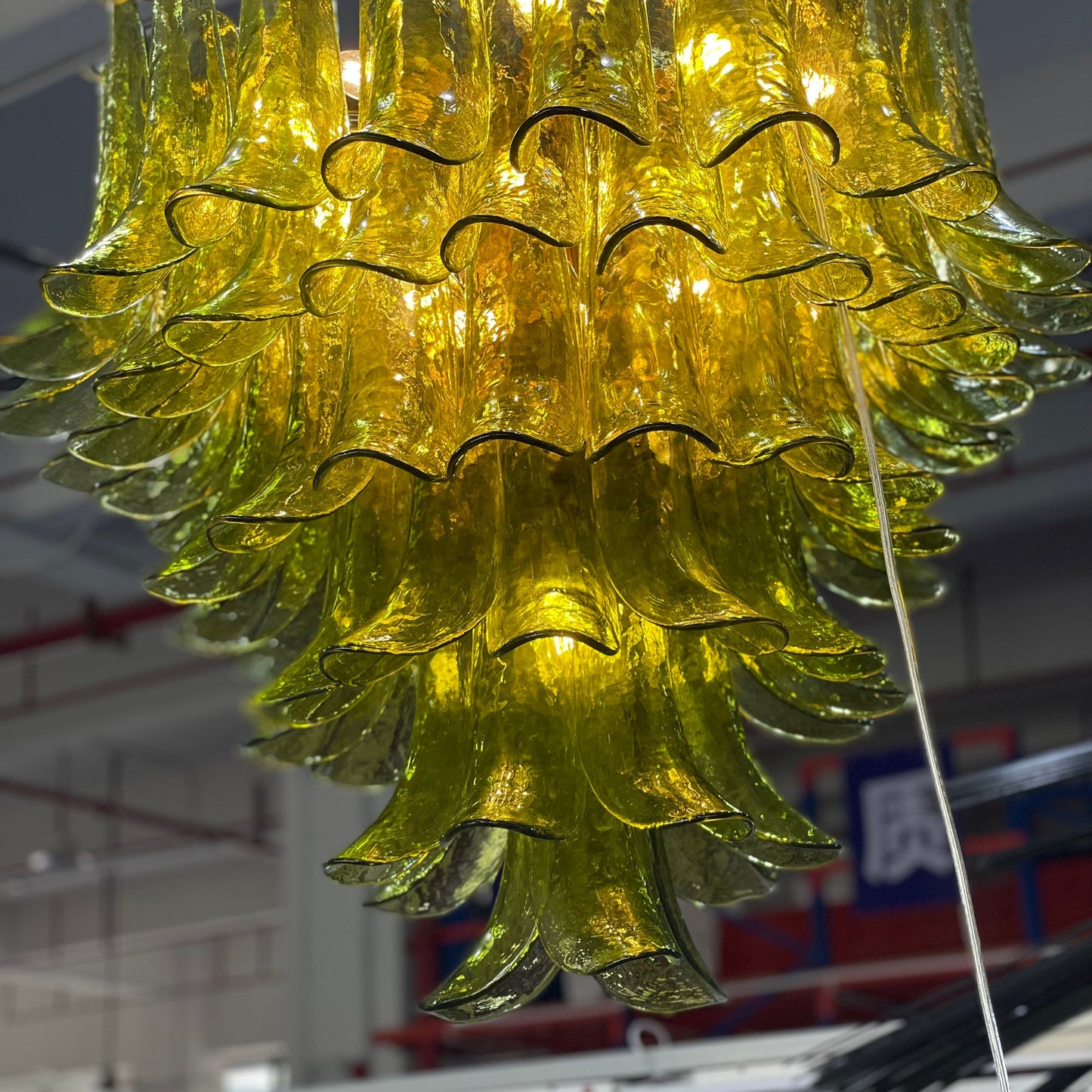 Murano Chandelier - Handcrafted Tiered Glass Art Pendant | Luxury Italian-Style Lighting