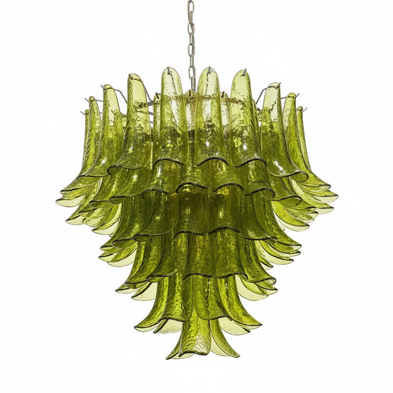 Murano Chandelier - Handcrafted Tiered Glass Art Pendant | Luxury Italian-Style Lighting