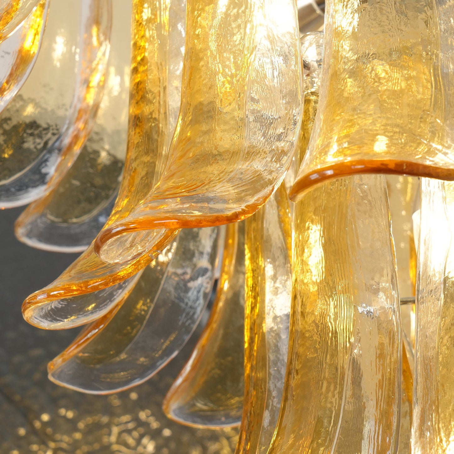 Murano Chandelier - Handcrafted Tiered Glass Art Pendant | Luxury Italian-Style Lighting