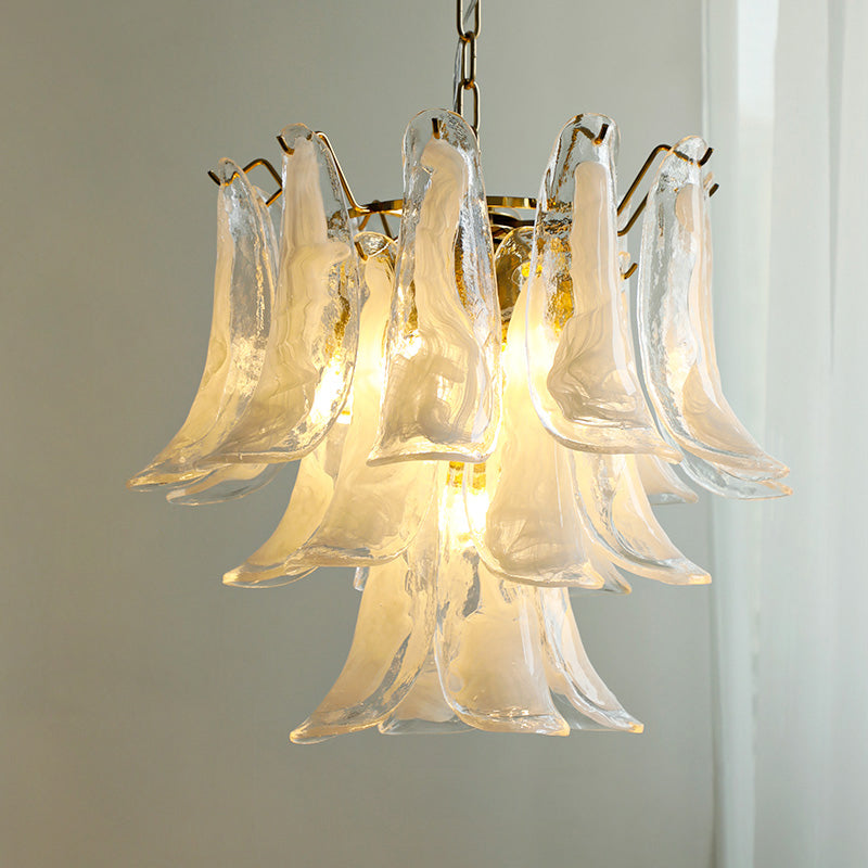 Murano Chandelier - Handcrafted Tiered Glass Art Pendant | Luxury Italian-Style Lighting