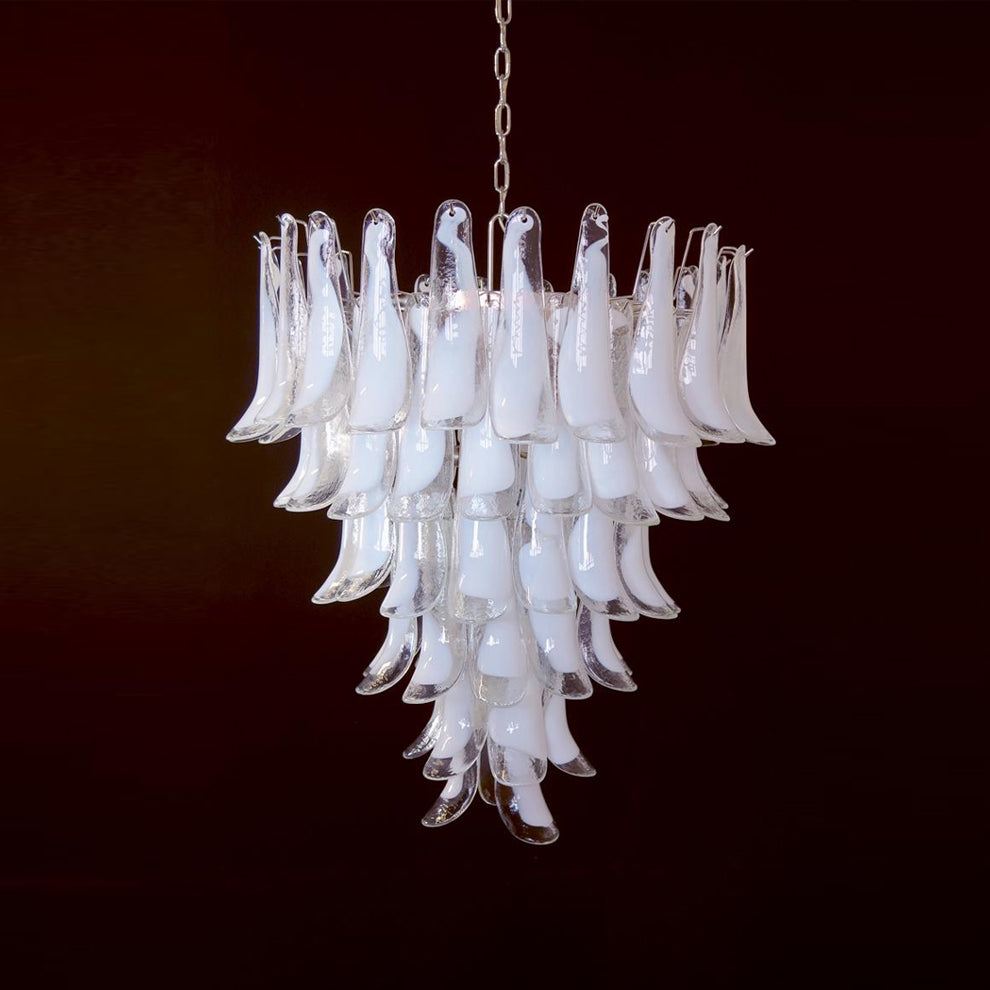 Murano Chandelier - Handcrafted Tiered Glass Art Pendant | Luxury Italian-Style Lighting
