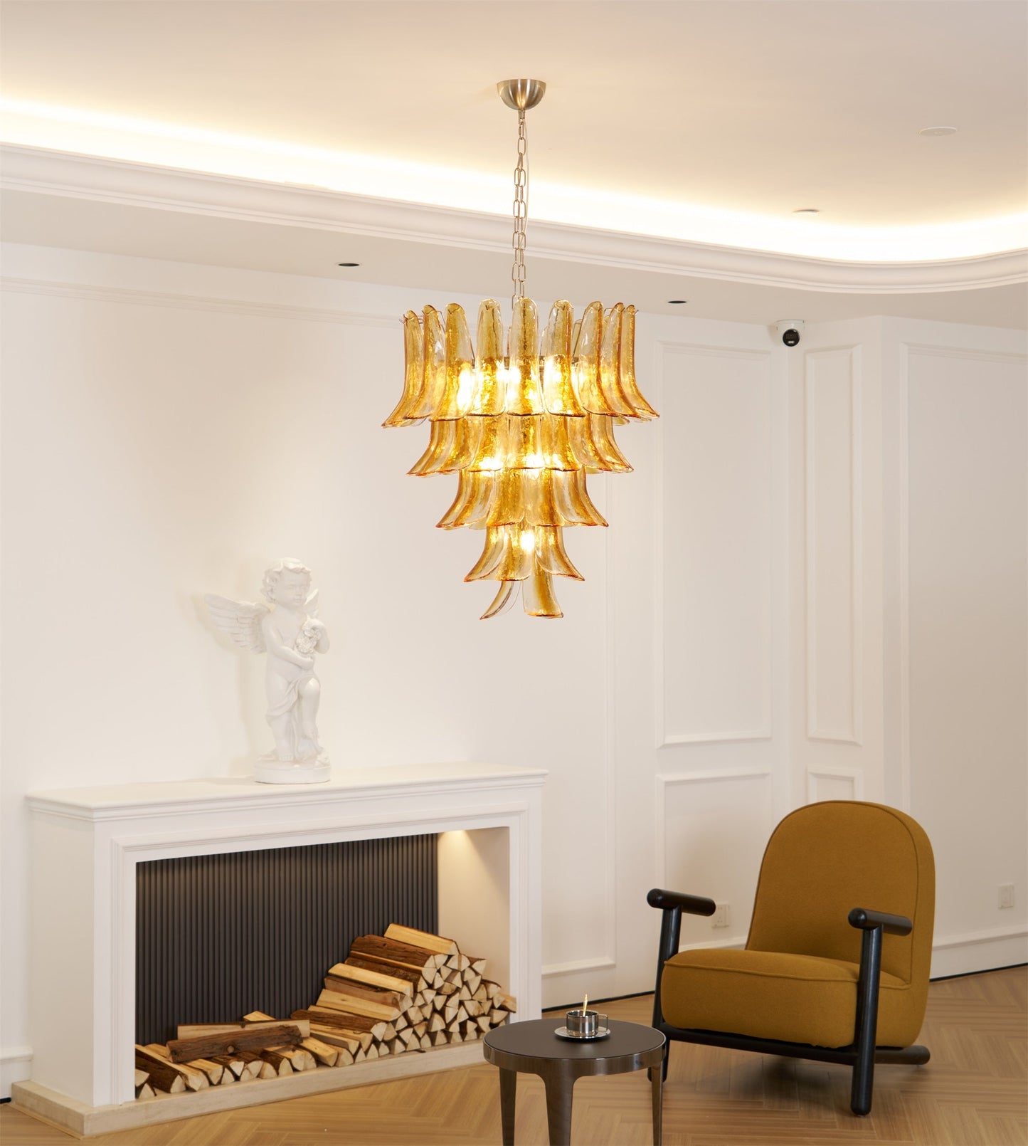 Murano Chandelier - Handcrafted Tiered Glass Art Pendant | Luxury Italian-Style Lighting