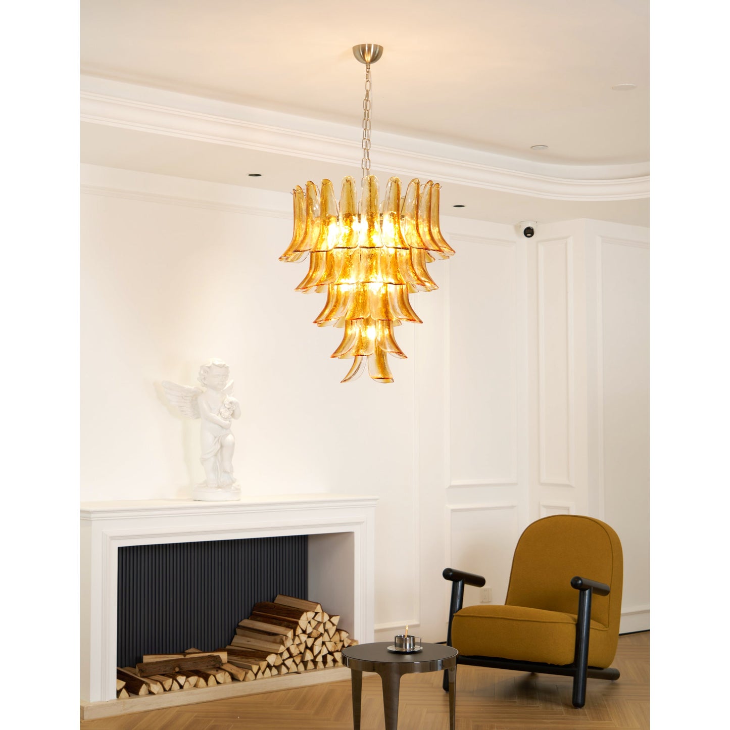 Murano Chandelier - Handcrafted Tiered Glass Art Pendant | Luxury Italian-Style Lighting