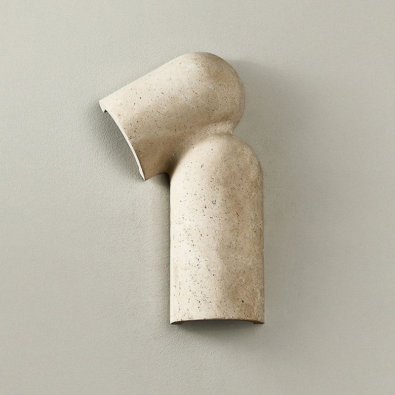 Mya Travertine Wall Lamp - Sculptural Natural Stone Sconce | Modern Organic Art Lighting