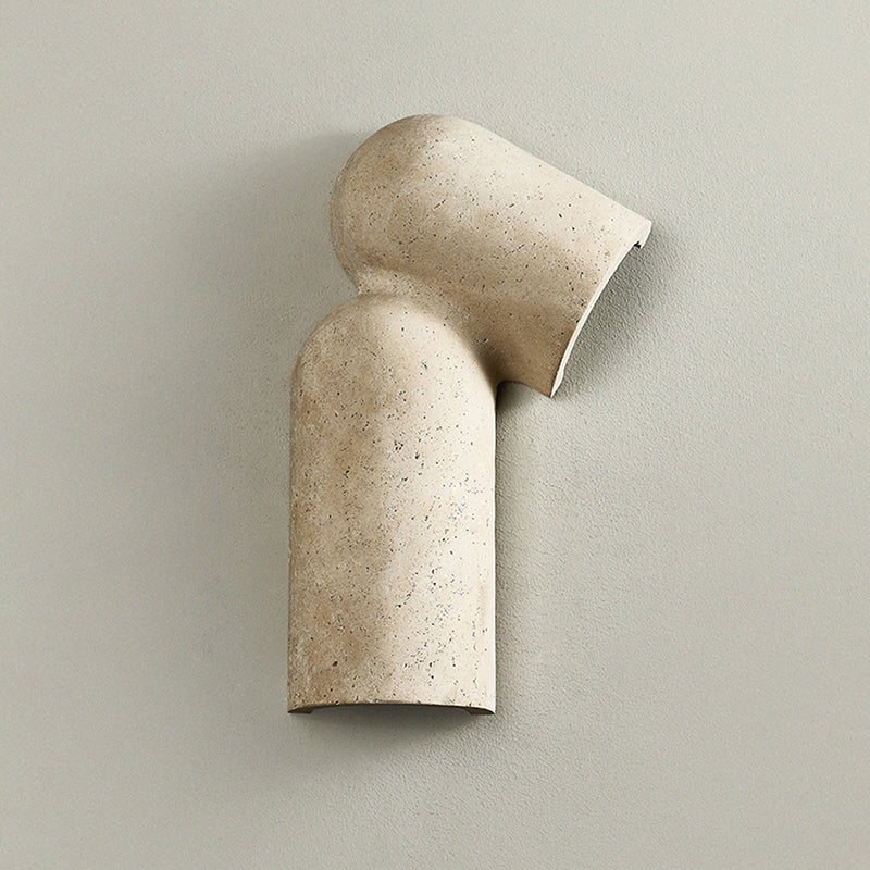 Mya Travertine Wall Lamp - Sculptural Natural Stone Sconce | Modern Organic Art Lighting