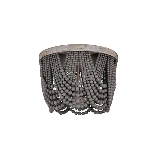 Nash Layered Ceiling Light - Bohemian Flush Mount Wooden Bead Light
