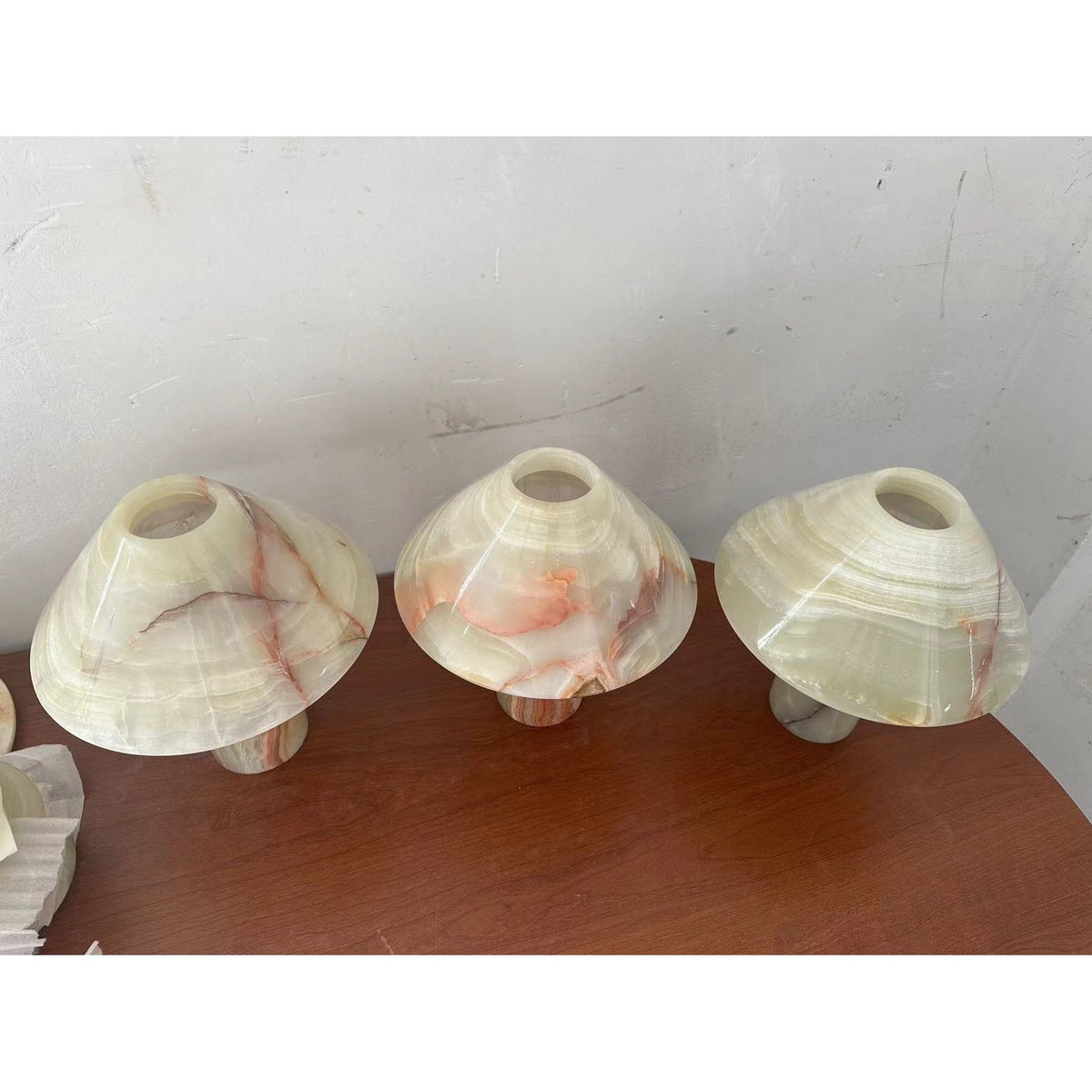 Pillar Stone Table Light - Solid Marble & Jade Sculptural Accent Lamp