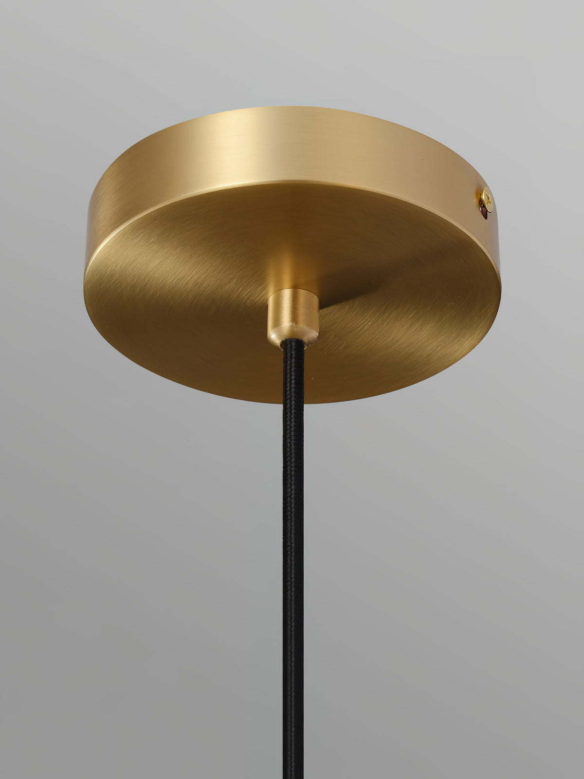Natural Alabaster Small Pendant Light - Solid Brass & Hand-Carved Stone Pendant