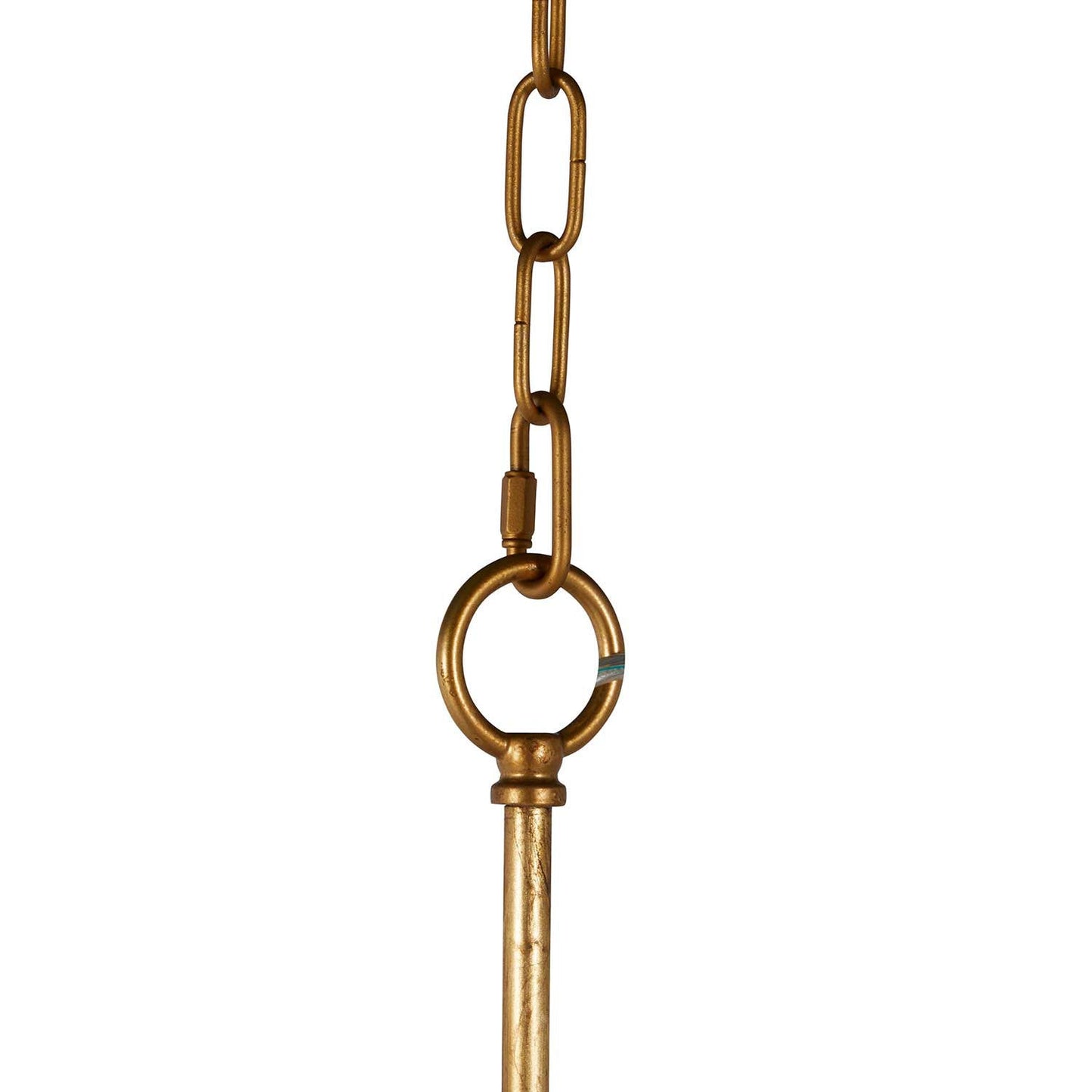 Neville Chandelier - 8-Light Copper Framework & Distressed Wood Bead Light