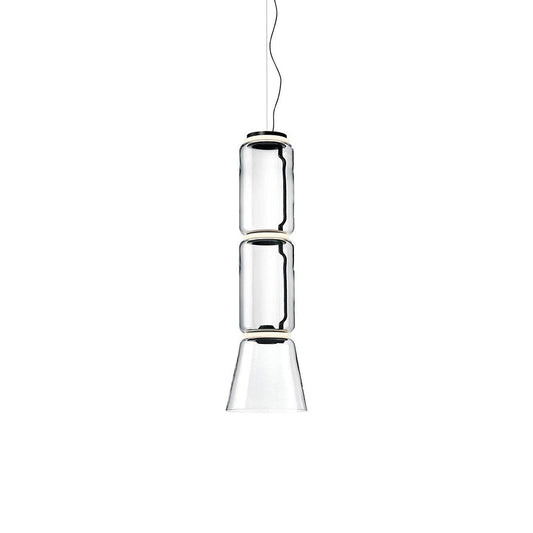 Noctambule Pendant Lamp - Stackable Hand-Blown Glass Cylinder Light