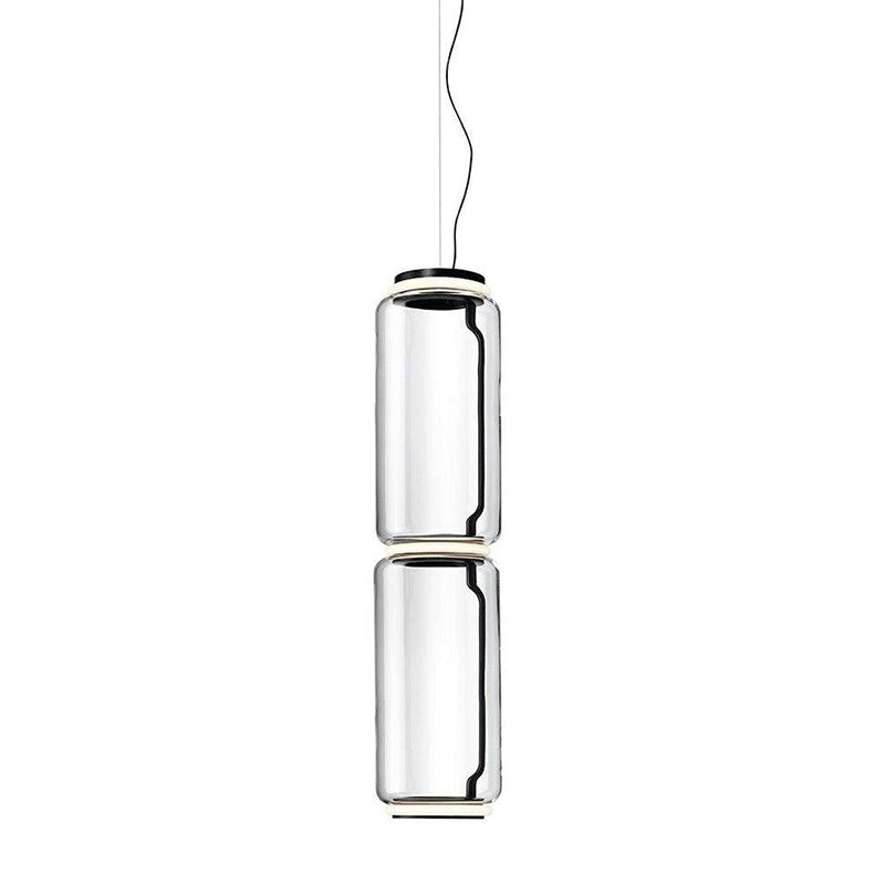 Noctambule Pendant Lamp - Stackable Hand-Blown Glass Cylinder Light