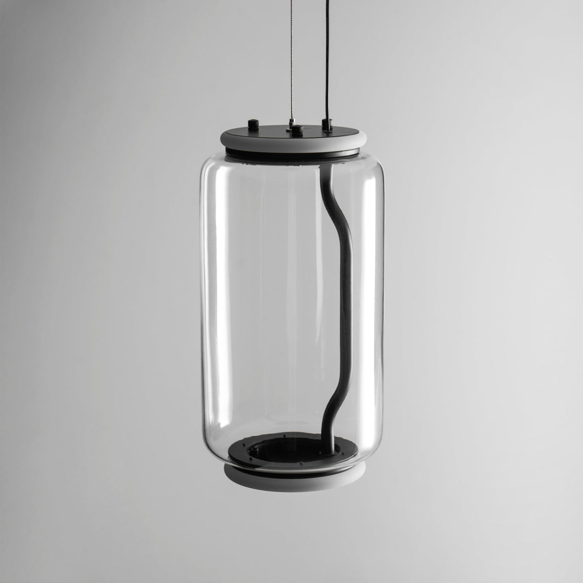 Noctambule Pendant Lamp - Stackable Hand-Blown Glass Cylinder Light