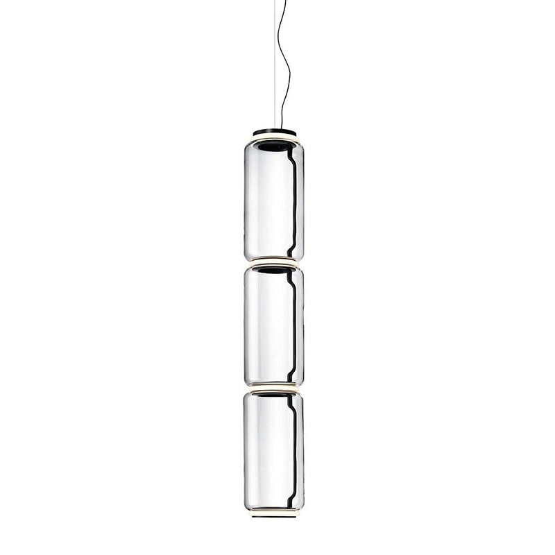 Noctambule Pendant Lamp - Stackable Hand-Blown Glass Cylinder Light