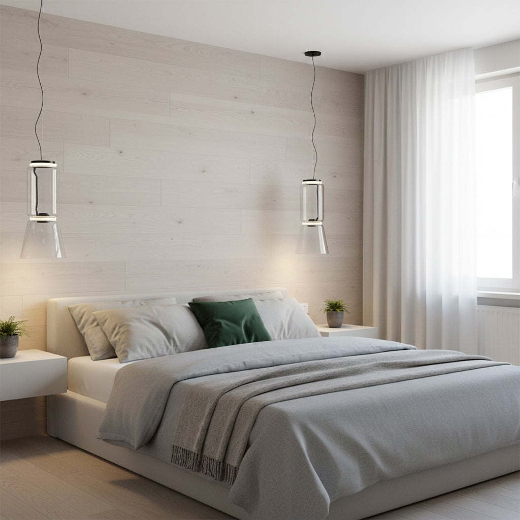 Noctambule Pendant Lamp - Stackable Hand-Blown Glass Cylinder Light