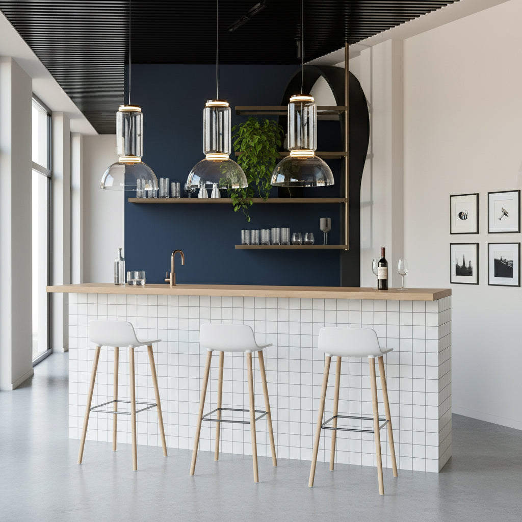 Noctambule Pendant Lamp - Stackable Hand-Blown Glass Cylinder Light