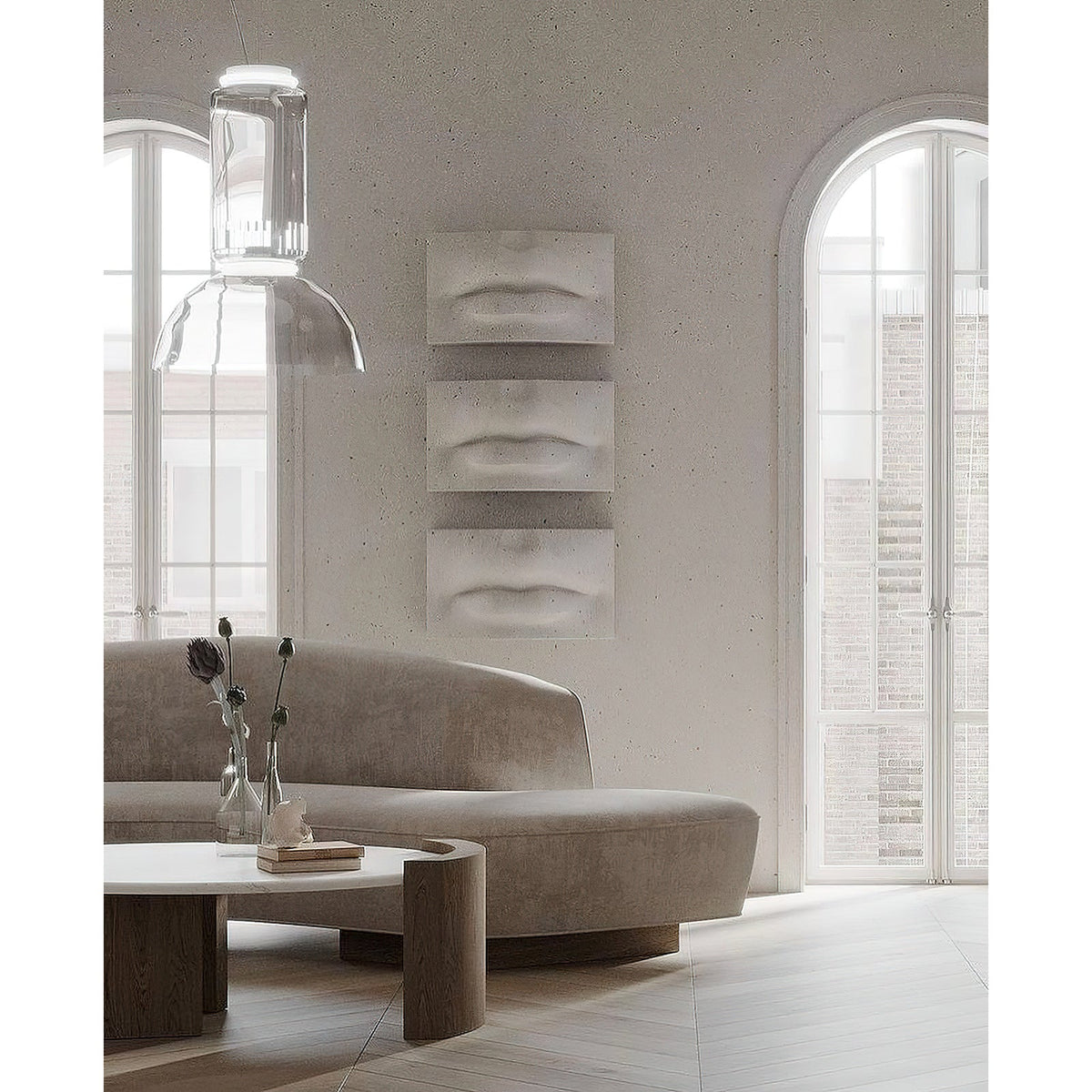 Noctambule Pendant Lamp - Stackable Hand-Blown Glass Cylinder Light