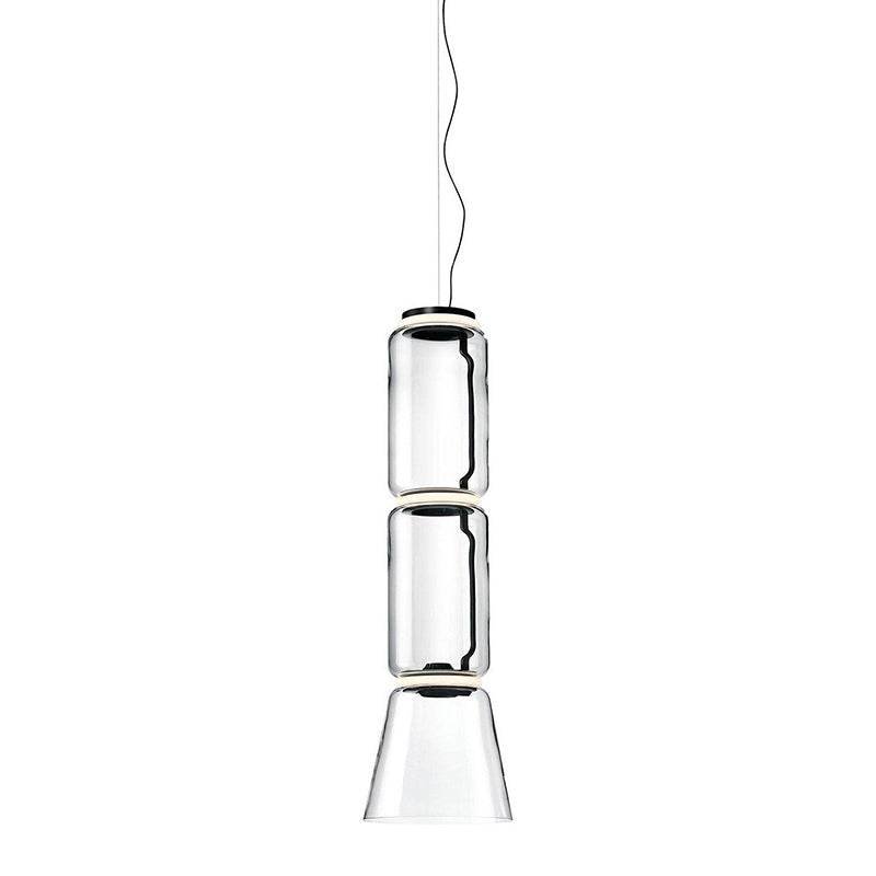 Noctambule Pendant Lamp - Stackable Hand-Blown Glass Cylinder Light