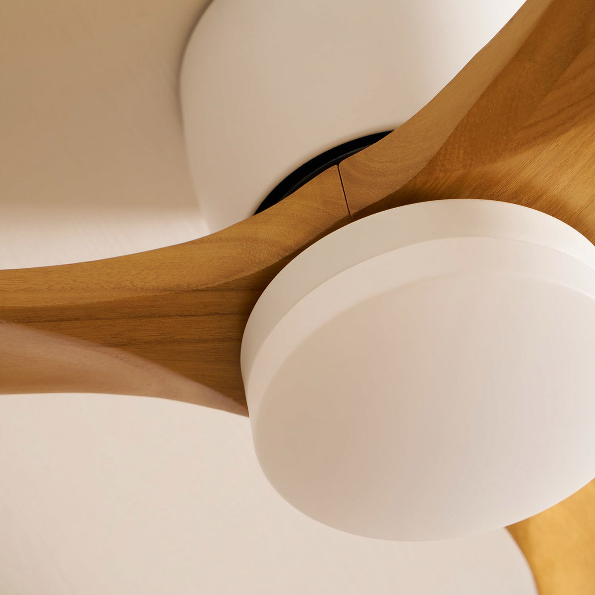 Nordic Wooden Ceiling Fan Light - DC Motor Wooden Blade Fan