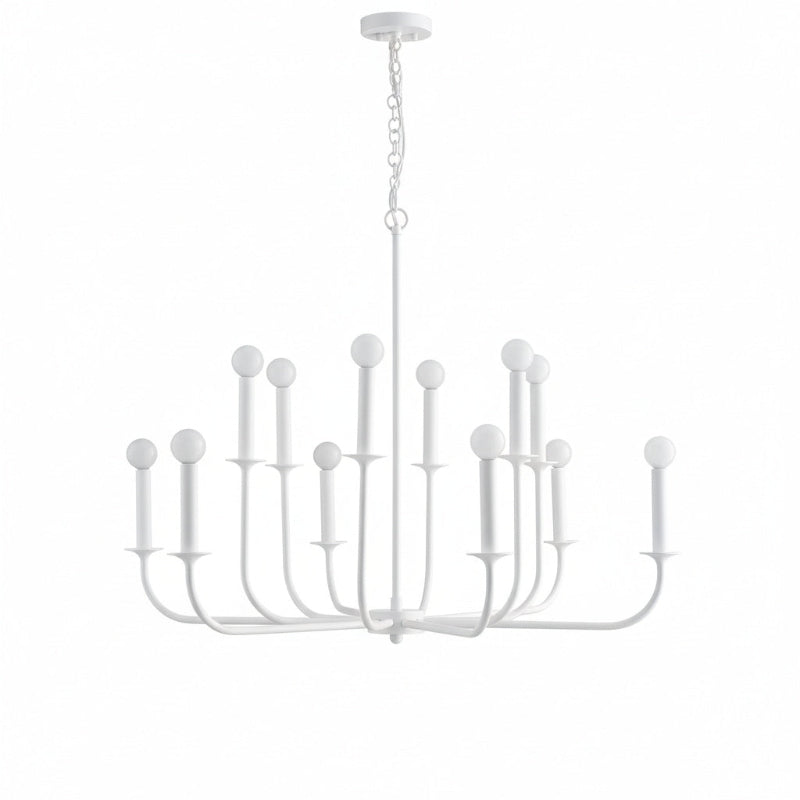 Odensa Chandelier - Double-Tier Brass Multi-Arm Light