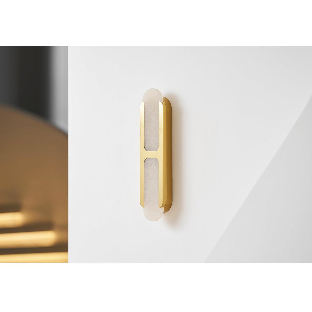 Odin Alabaster Wall Lamp - Spanish Alabaster Pill Sconce & Brass