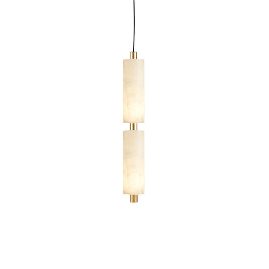 Odyssey Cluster Pendant Light - Solid Brass & Natural Alabaster Column Light