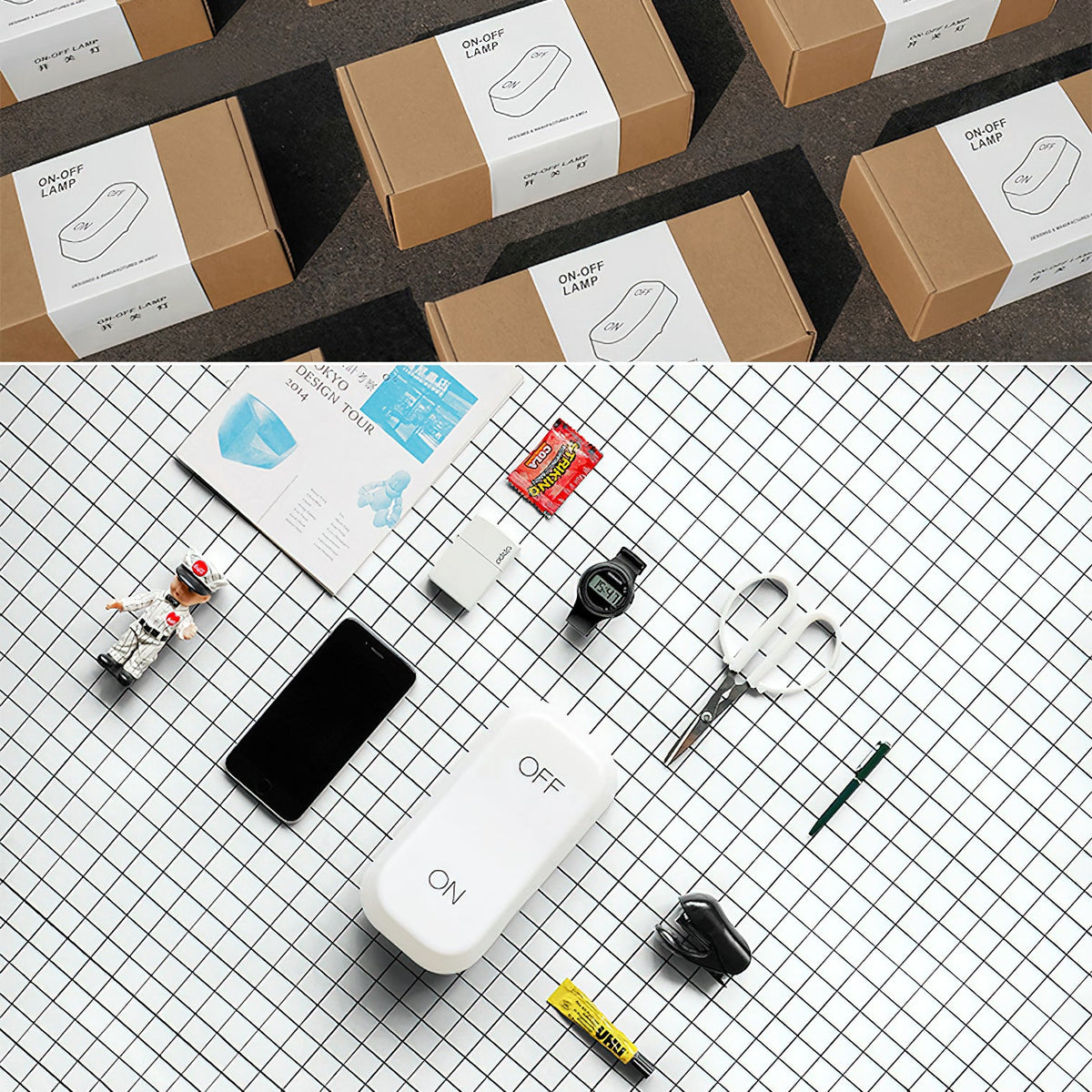 On-Off Gravity Sensor Night Lamp - Rechargeable Palm-Sized LED Light