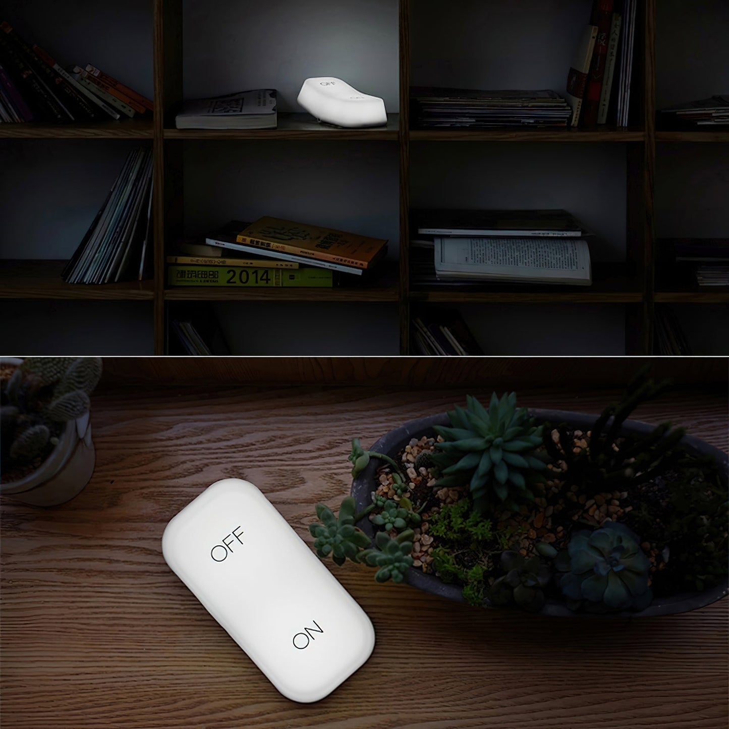 On-Off Gravity Sensor Night Lamp - Rechargeable Palm-Sized LED Light