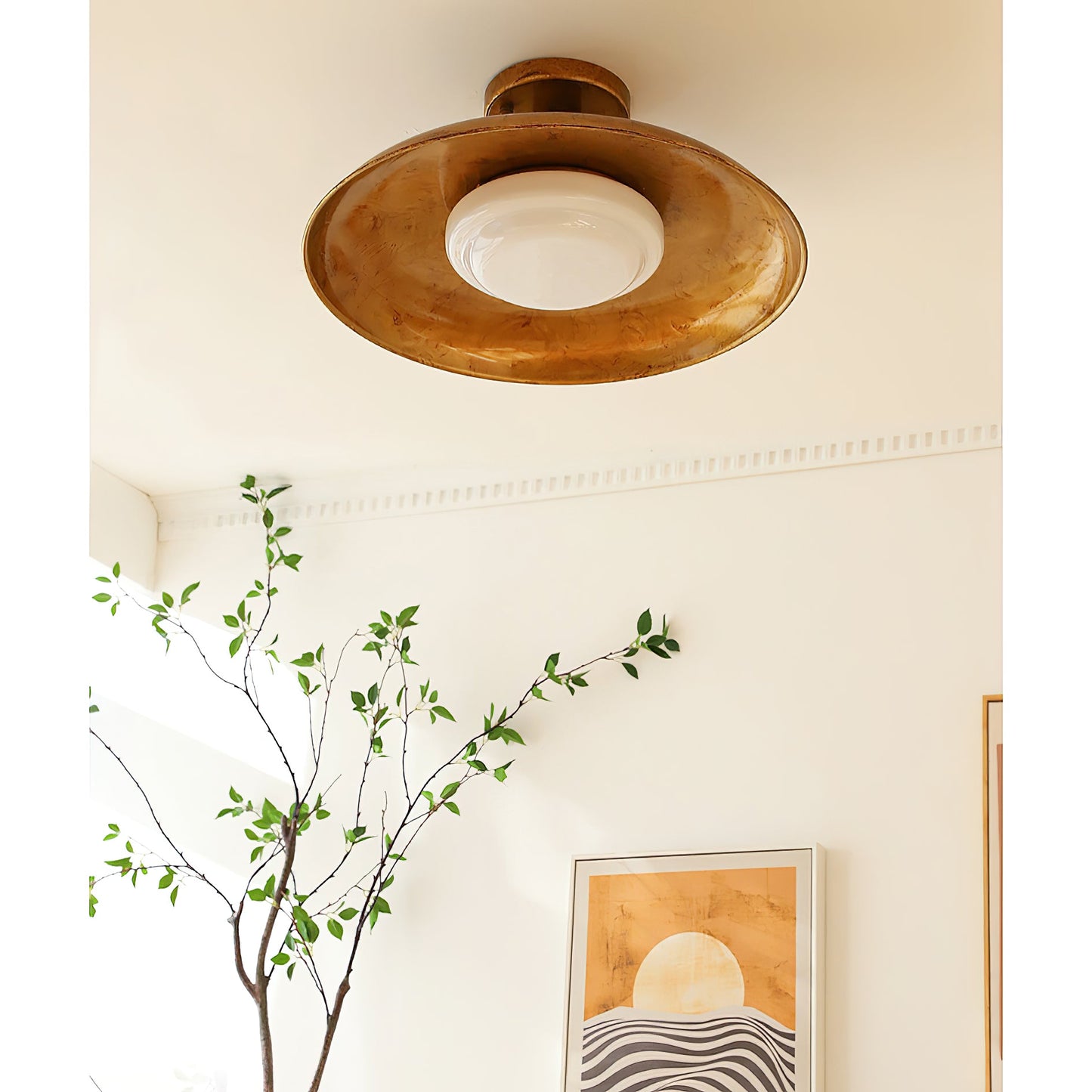 Pot-Lid Style Flat-Panel Ceiling Light - Modern Flush Mount LED