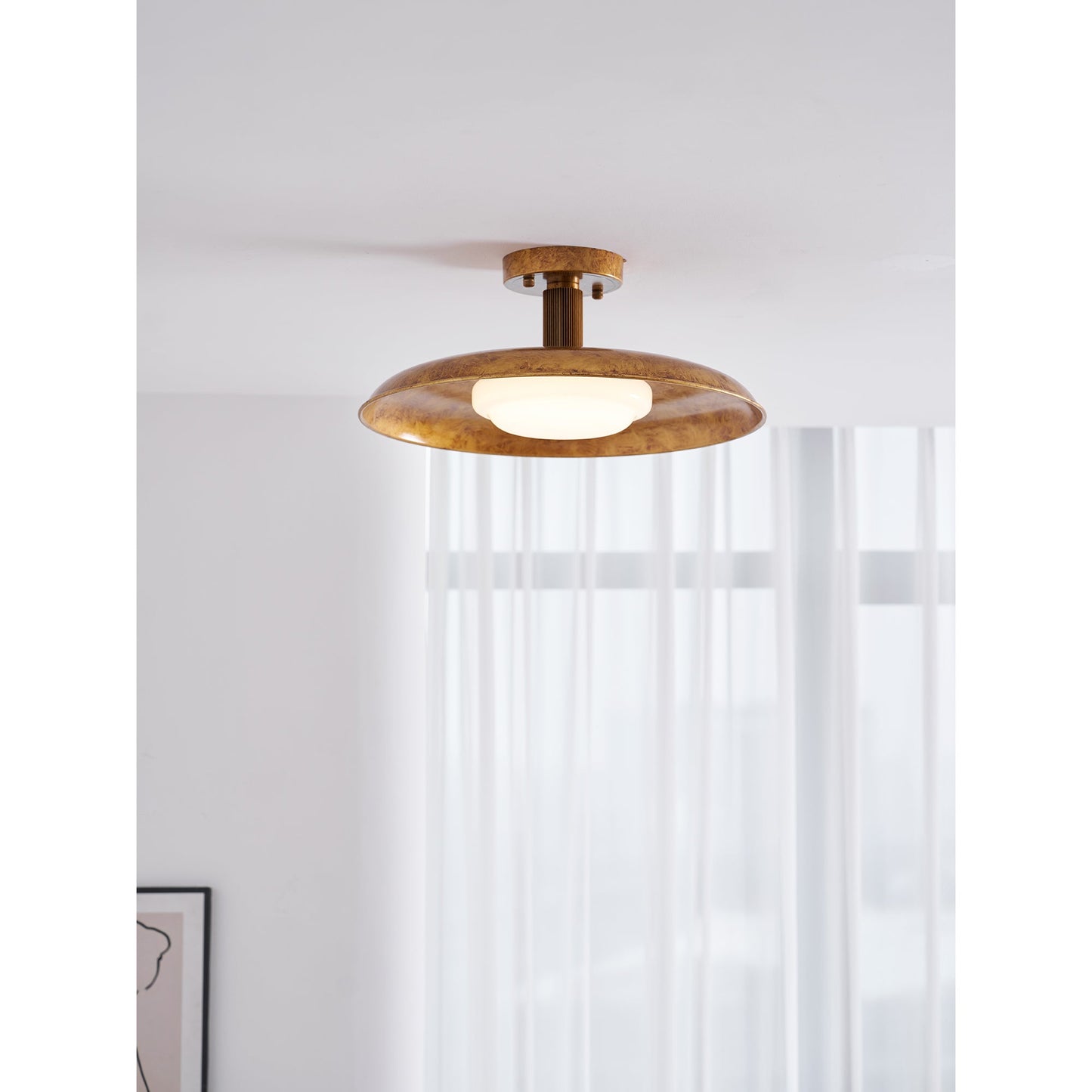 Pot-Lid Style Flat-Panel Ceiling Light - Modern Flush Mount LED