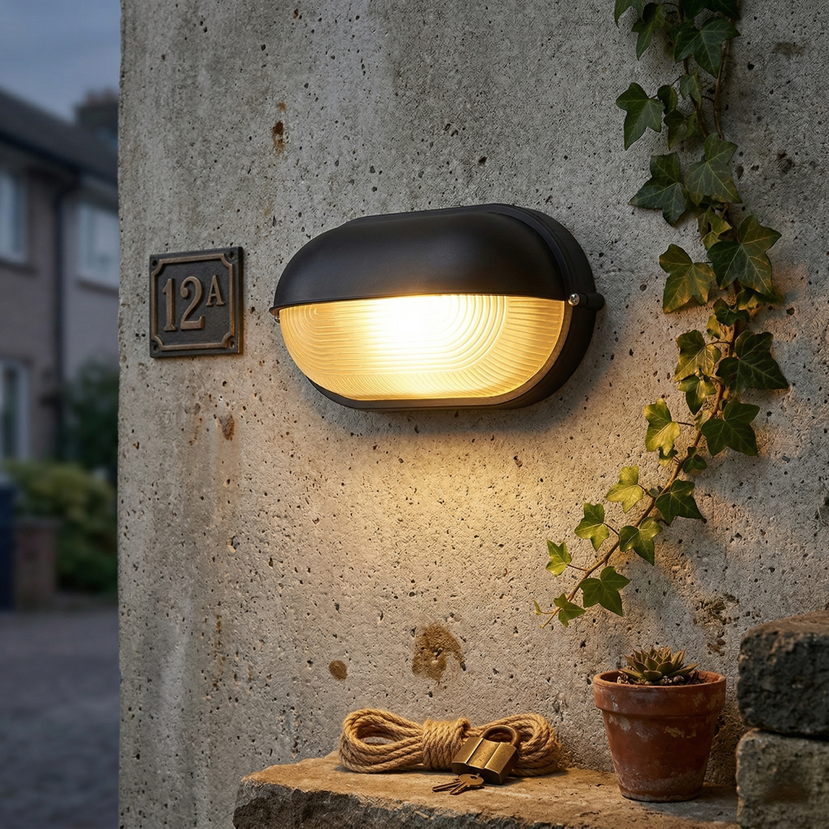 Nauticus Outdoor Wall Lamp - Maritime Cast Aluminum Cage Sconce