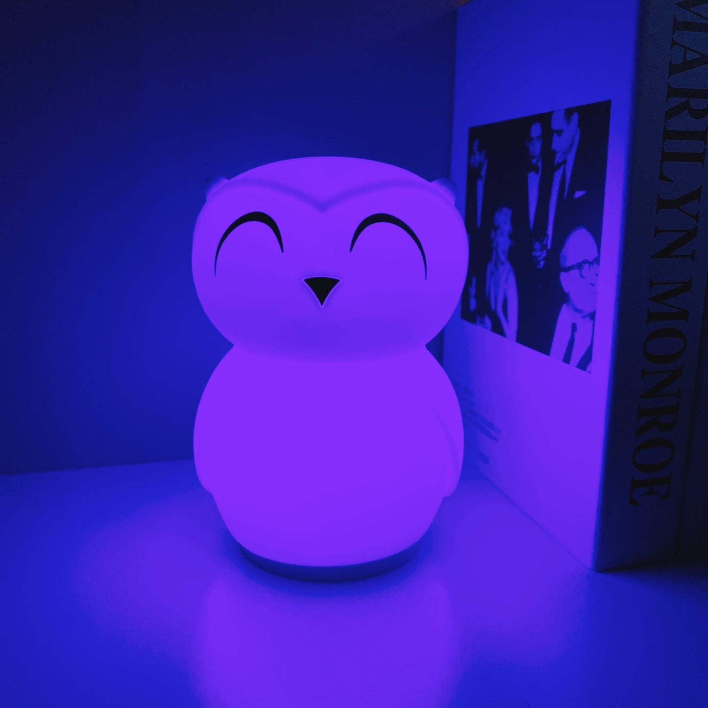 Owl Timing Night Light - Rechargeable Silicone LED Nursery Lamp | 30/60min Timer & Colorful Remote Control