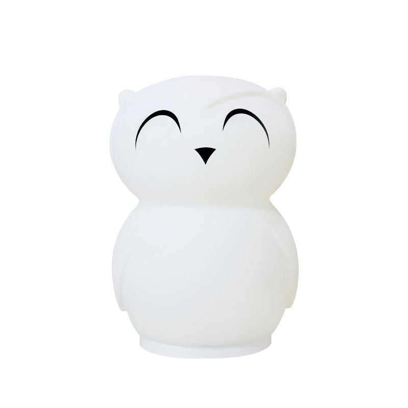 Owl Timing Night Light - Rechargeable Silicone LED Nursery Lamp | 30/60min Timer & Colorful Remote Control