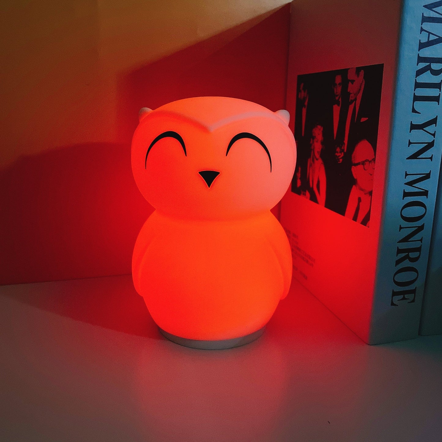 Owl Timing Night Light - Rechargeable Silicone LED Nursery Lamp | 30/60min Timer & Colorful Remote Control