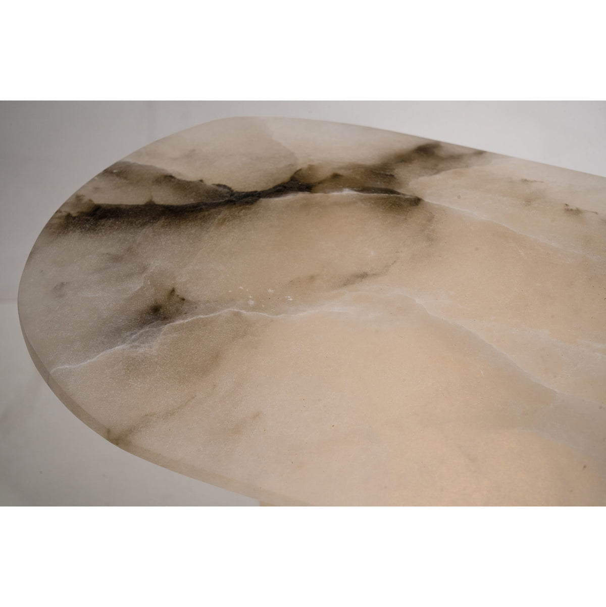 Pagoda Alabaster Table Lamp - Carved Natural Stone LED Light