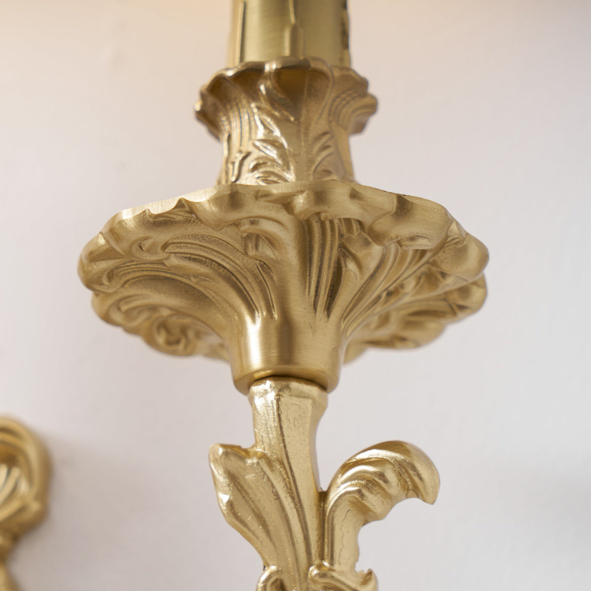 Palace Wall Light - Lost-Wax Hand-Cast Solid Brass Rococo Sconce