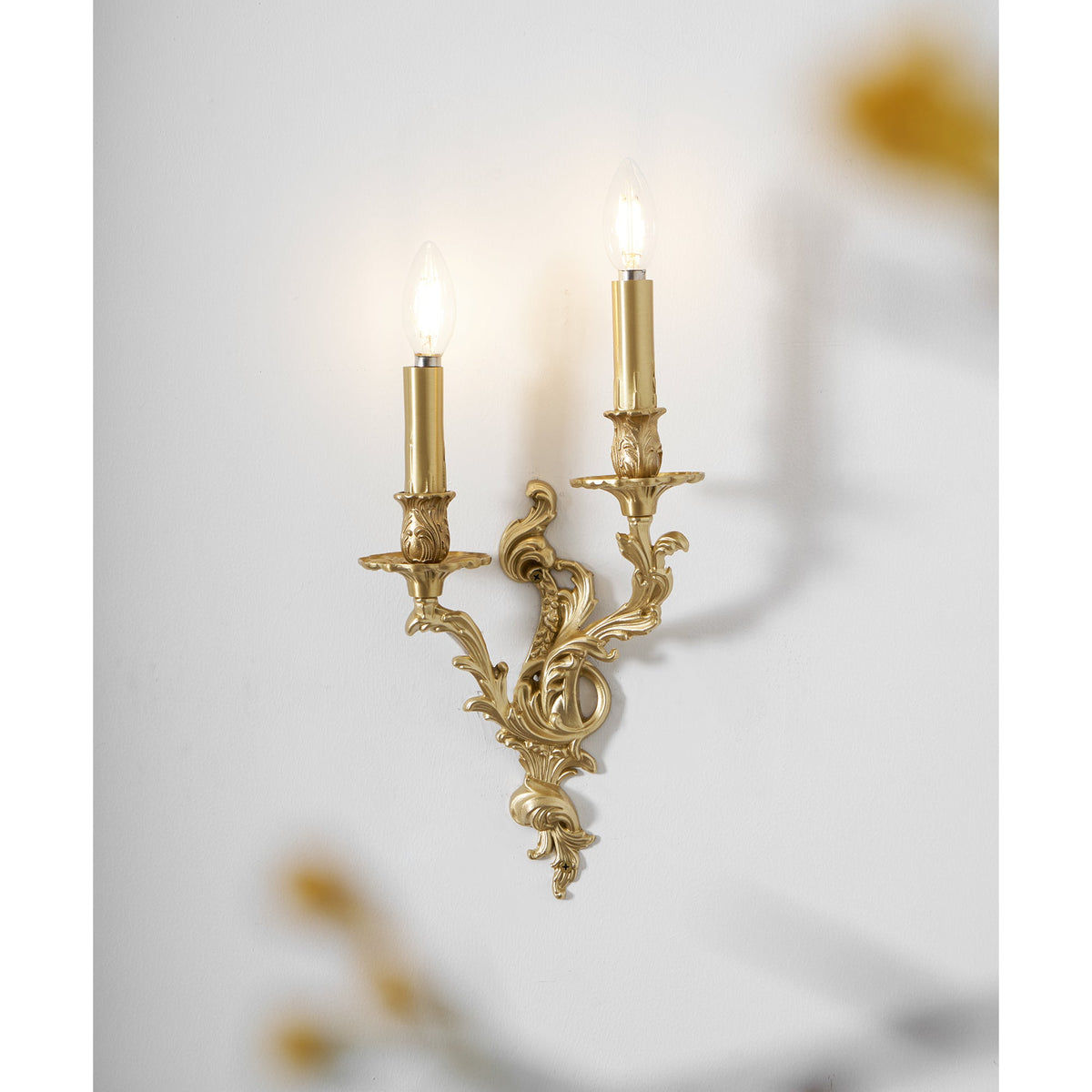 Palace Wall Light - Lost-Wax Hand-Cast Solid Brass Rococo Sconce